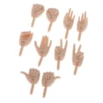 thumbnail image 4 of 3x 5 Pares de Manos Articudas Móviles para 1/6 Figuras de Acción Femeninas AS DZ Doll Accesorio de Fabricación de Bricoje Baoblaze Muñecas BJD Manos Piezas, 4 of 8