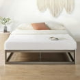 thumbnail image 3 of Mellow Ace of Base 12" Round Metal Platform Bed with Steel Slats, Champagne Grey, King, 3 of 10