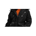 thumbnail image 2 of XOXO Juniors' Faux Fur Trim Hooded Puffer Coat Black Size X-Large, 2 of 3