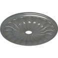 thumbnail image 3 of 31 5/8"OD x 3 5/8"ID x 1 7/8"P Gorleen Ceiling Medallion (Fits Canopies up to 3 5/8"), Hand-Painted Silver, 3 of 7