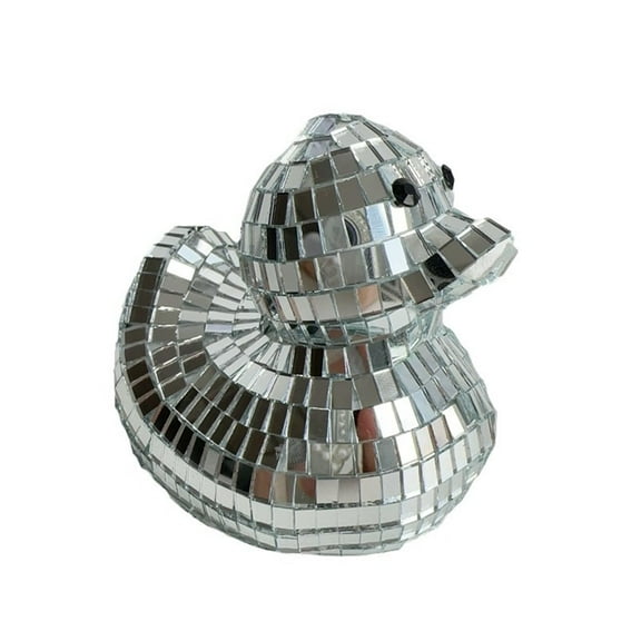 Disco Ball Ornaments,Cute Duck Shape Disco Balls,Cool Reflective Light Mirror Balls for for DJ Club Party, Disco Dancing Party Decoration, Home Decor Duck Sculptures and Statues