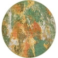 thumbnail image 2 of Rugs.com Haerfest Collection Rug – 5 Ft Round Green Low Rug Perfect For Kitchens, Dining Rooms, 2 of 9
