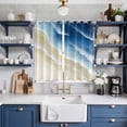 thumbnail image 2 of Navy Blue Ombre Ocean Kitchen Curtains Window Panels, Watercolor Coastal Beach Waves Insulated Window Treatment Curtain, Grommet Curtains for Bedroom/Living Room/Bathroom, 2 Piece 42"Wx63"L, 2 of 8