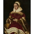 thumbnail image 3 of Ambrosius Benson 12x14 Black Modern Framed Museum Art Print Titled - Persian Sybil, 3 of 5
