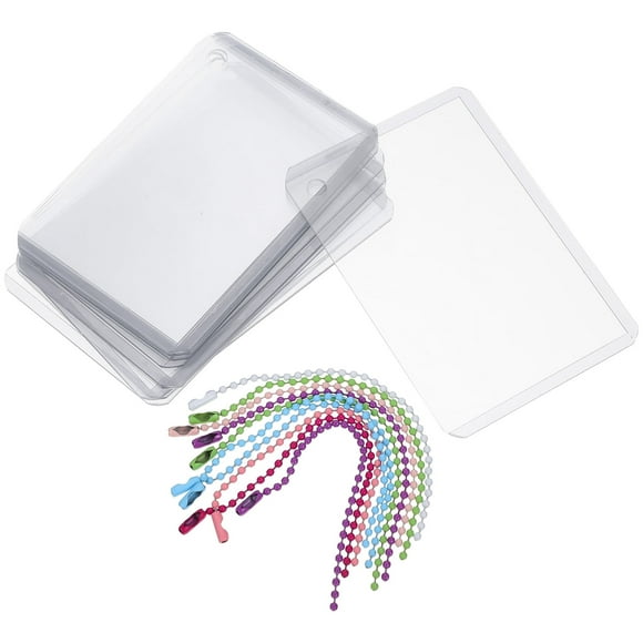 10 Sets Portable Photocard Sleeve Protector Sleeves Hard for Cards Mini Plastic Holder Collecting