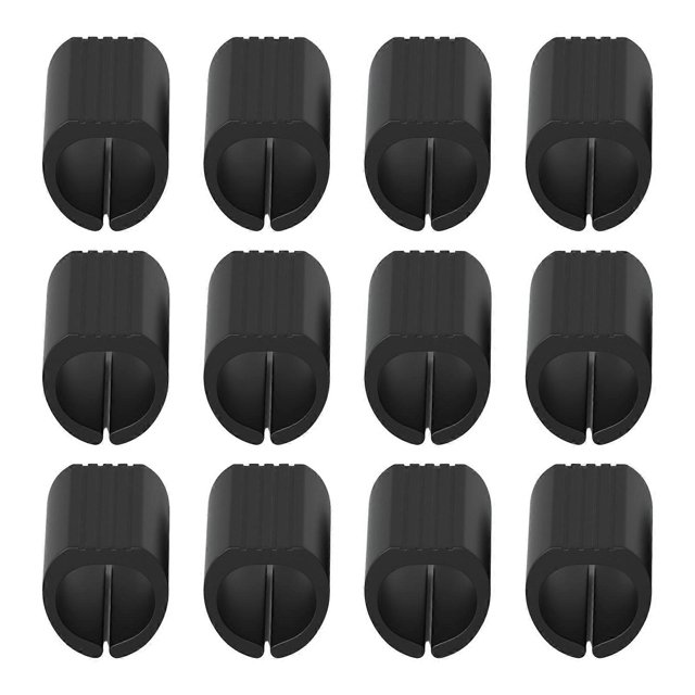 12 Pack U Shaped Furniture Nonslip Pads for Office Chairs Shopping Carts Chair Leg Floor Protectors Anti Skid White