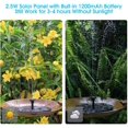 thumbnail image 2 of Fuente solar flotante al aire libre de 2,5 w bomba de estanque solar con batería para jardín acuario estanque fuente Birdbath Feliz Sencillez, 2 of 3