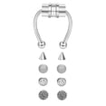 thumbnail image 2 of Anillo  Piercing falso magnético punk Regalos para hombres Mujeres Plata Hugo  Anillo de nariz falso, 2 of 10