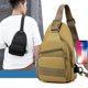 thumbnail image 3 of Bolso bandolera táctico portátil para hombre, para exteriores, con carga USB, deportivo, multifuncional, con bolsillos con cremallera., 3 of 3