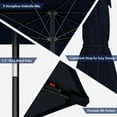 thumbnail image 5 of Gymax 10FT Solar Patio Umbrella 112 LED Lighted Umbrella Outdoor Table Market Umbrella Navy, 5 of 10