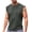 Dark Gray, variant on Mens Solid Color Tank Top Casual Fitness Sport Permeability Round Neck Tank Summer Tops Sleeveless Shirts