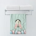 thumbnail image 3 of AOYEGO Easter  Microfiber Towels Colorful Eggs Rabbit Blue Wood Plank Bath Towels Kitchen Hand Towels for Women Men Girls Boys 15x30 Inch, 3 of 11