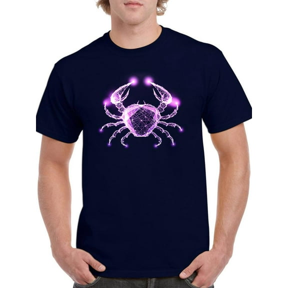 Neon Crab T-Shirt Men -Image by Shutterstock, Male Large
