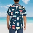 thumbnail image 6 of Daiia Dental Hawaiian Shirt for Men Gentle Cotton Regular Short Sleeve Casual-Medium, 6 of 9