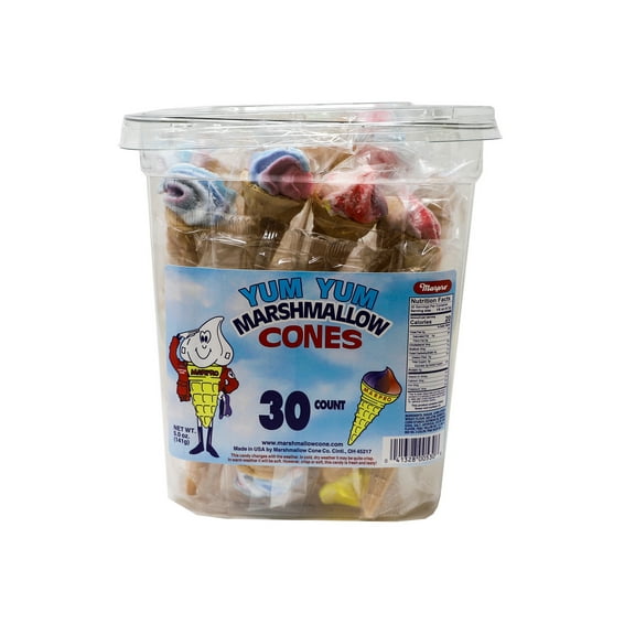 Marpro Marshmallow Cones - Bucket 30ct