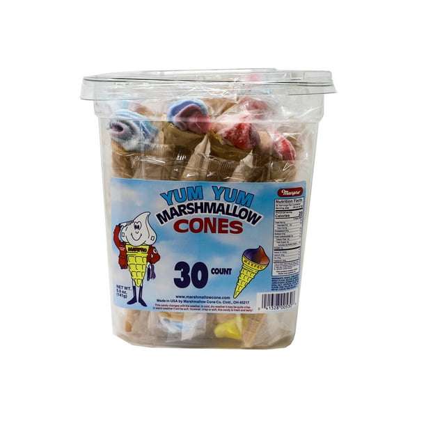 Marpro Marshmallow Cones Bucket 30ct