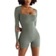 thumbnail image 1 of Txlixc Vestido de mujer, cuello cuadrado de manga larga Txlixc moda, 1 of 8