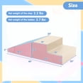 thumbnail image 3 of Costway Step and Slide Climber for Infants and Toddlers Baby Soft Foam Structure Blocks Pink, 3 of 10