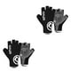 thumbnail image 4 of Guantes de ciclismo Toystoory de cuero PU con pantalla táctil Negro L 2piezas, 4 of 6