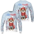 thumbnail image 3 of Hello Winter Chihuahua Smiling in Red Scarf Hat Welcome Christmas All Over Print 3D Sweatshirt Unisex Merch Dog Lover Gifts Idea - 00017, 3 of 6