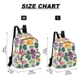 thumbnail image 2 of FORMRS Mini Backpack Purse for Women Travel Daypack Casual Shoulder Bag, Purple Clover Pattern, 2 of 7
