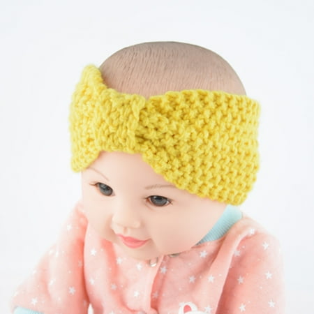 Coofit 4pcs Bebe Bandeaux Noueuse Bow Laine A Tricoter Turban Bandeaux Pour Bebe Tout Petits Nouveau Nes Walmart Canada