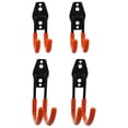 thumbnail image 1 of Miangastore Wall Storage Hook Ladder Hook Curved Design Orange PVC 4Pcs 5.7X4.5in, 1 of 9