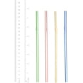 thumbnail image 2 of Zhuge Pajitas de plástico desechables flexibles para beber - 7,75" de alto - Colores surtidos a rayas [paquete de 200], 2 of 5