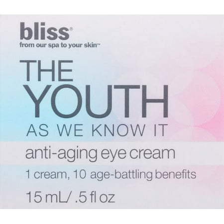 Bliss THE YOUTH as we know it Anti-Aging Eye Cream .5 Oz