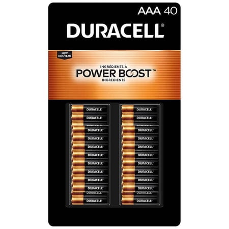 duracell power boost coppertop alkaline aaa batteries 40 pack