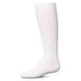 thumbnail image 3 of MeMoi Ribbed Cotton-Rich Knee Sock with Wavy Line Ruffle - Girls - Female, 10, Winter White, 3 of 7