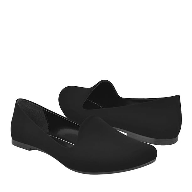 Flats casuales Stylo para mujer suede negro 1798 Stylo 1905