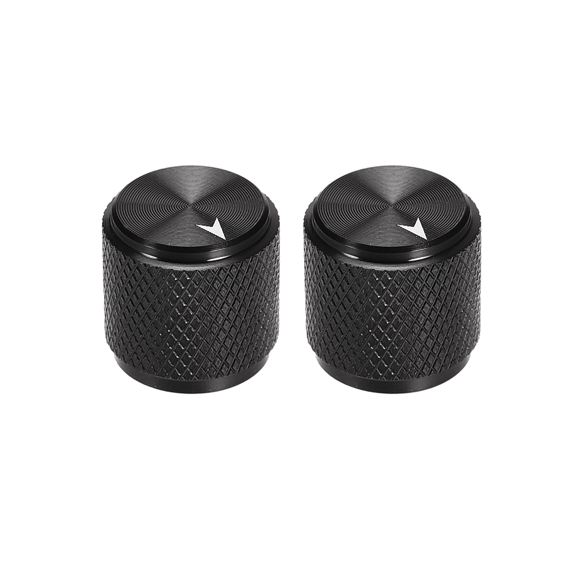2 pcs Potentiometer Knobs Black Aluminum Volume Control Knob Amplifier