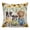 Beige, variant on Throw Pillow Covers 16x16 Inch, Spring Dog Decorative Pillow Cases for Couch Sofa Bed, Sunflower Daisy Botanical Yellow Ombre Cotton Linen Square Home Decor Pillowcases with Hidden Zipper