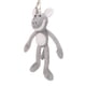 thumbnail image 1 of Gris pierna larga cerdo pierna larga Big Toot Yoga cerdo llavero hebilla, 1 of 5