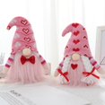 thumbnail image 4 of Jlong 1pcs Valentine Gnomes Plush Valentines Day Decoration Valentines Home Table Decor Scandinavian Tomte Elf Gnomes Ornaments Sweet Valentines Day Gifts for Him Her, 4 of 9