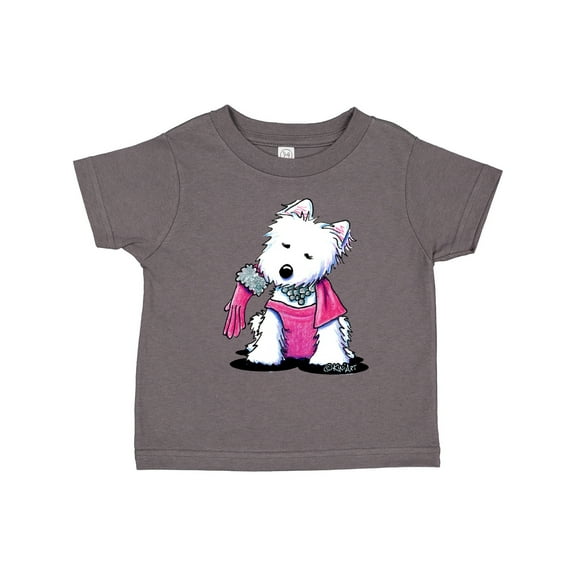 Inktastic Material Girl Westie Dog Girls Toddler T-Shirt