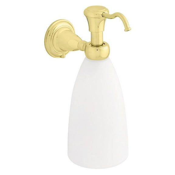 Delta Faucet 75055-PB Victorian Wall Mount Soap Dispenser Polished Brass