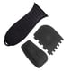 thumbnail image 2 of Wosthever Protector de mango de 3 piezas, raspador de plástico con aislamiento térmico, reemplazo de vajilla de cocina resistente al desgaste de silicona Herramientas y accesorios para hornear Negro Wosthever HA061643-02, 2 of 6