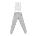 thumbnail image 2 of 2 chalecos y pantalones 1:12, ropa de muñeca hecha a mano, disfraz de ropa en miniatura para figuras de acción de 6 pulgadas, accesorio de vestir mode Gris Hugo Figura chaleco, 2 of 10