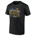 thumbnail image 2 of Men's Derrick Henry Black Baltimore Ravens King Henry's Crown T-Shirt, 2 of 4