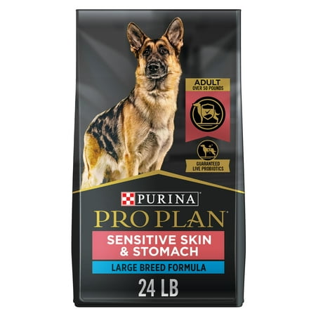 Purina Pro Plan Sensitive Stomach and Stomach Large Breed Dog Food, Salmon Formula, 24 lb. Bag