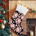 thumbnail image 5 of Coolnut 17.7 Inch Christmas Stockings, 2 PCS Beautiful Flowers Pattern Presonalized Large Stocking Sock for Family Holiday Xmas Party Decorations, 5 of 7