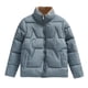 thumbnail image 2 of Parkas de manga larga para mujer, chaqueta de algodón grueso con cuello alto y botones, a la moda, cálida y elegante., 2 of 9