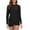 Black, variant on FAIWAD Women 2 Piece Long Sleeve Swimsuits Quick Dry Lightweight Swim Tops with Boyshort Workout Athletic Bathing Suit