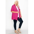 thumbnail image 3 of Women's Plus Size Casual Short Sleeve Cardigan, 3 of 5