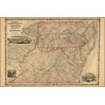 thumbnail image 1 of 24"x36" Gallery Poster, map Pennsylvania Virginia Delaware Maryland 1862, 1 of 1