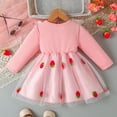 thumbnail image 4 of Gubotare Toddler Girls Dresses Toddler Girl Dress Girls Sweater Dresses Long Sleeve Casual Fall Dresses for Kids Size 3T 4T(Pink,3-4 Years), 4 of 7
