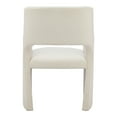 thumbnail image 4 of Minet Dining Chair Linen White Dining Chair, Modern Style, Cozy polyester linen fabric, Plywood, Indoor Dining, 4 of 7