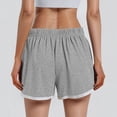 thumbnail image 4 of Shorts for Women Cotton Yoga Short Pants Summer Elastic Waist Athletic Cycling Hiking Sports Shorts, 2XL, 4 of 7